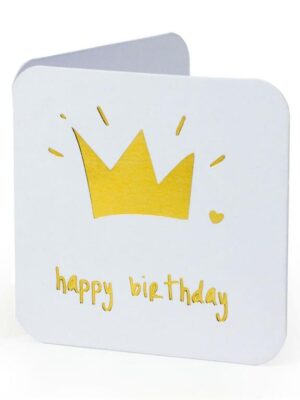 Birthday Crown Mini Greeting Cards