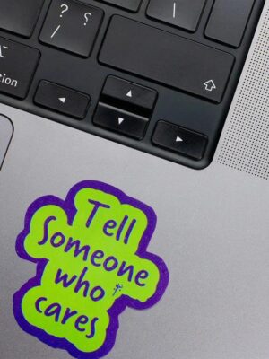 Someone who cares Laptop Sticker