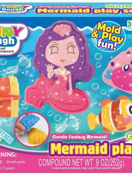 Funny Dough Glitter Mermaid Play Set