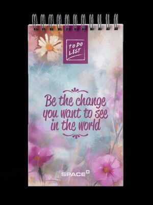 Be the Change Lined 19x11cm To Do List 80 Pages White Paper