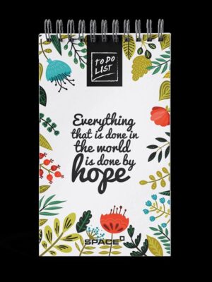 Hope Lined 19x11cm To Do List 80 Pages White Paper (70 gm) S