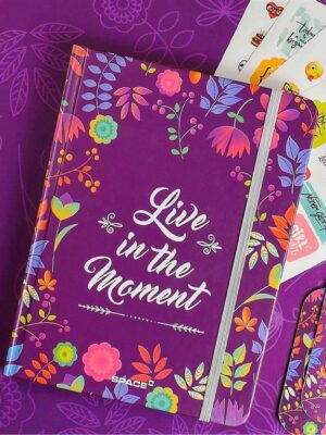 Live In the Moment Lined 16x8.5 cm To Do List 65 Pages White