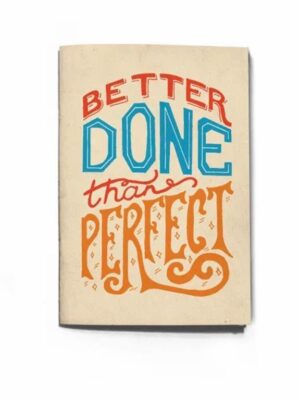Better Done white A6 (day planner hours)