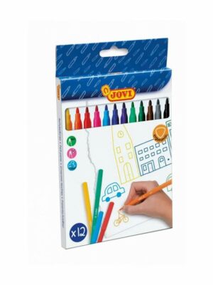 Jovi Marker 12 Pens Assorted Colors (1612)