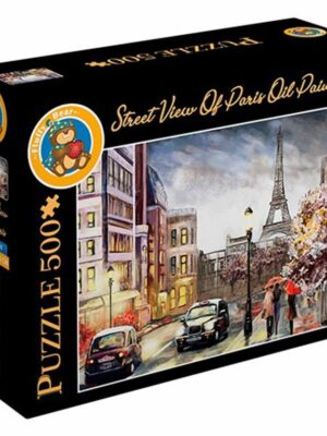 Street View Of Paris 500 Pieces Puzzle Oil Painting