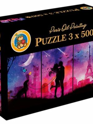 Paris 3x500 Pieces Puzzle Oil Painting