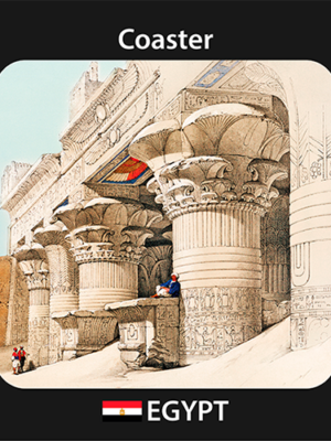 Coaster Edfu Temple (9x9 cm) CO-5023