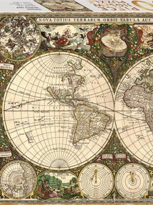 Mindbogglers Gold: Vintage World Map 1500pcs Jigsaw Puzzle