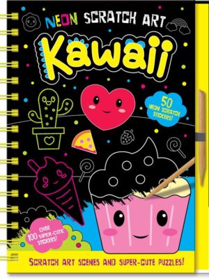 Neon Scratch Art: Kawaii