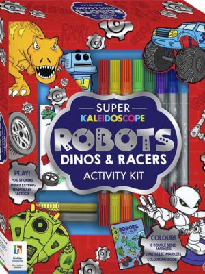 Super Kaleidoscope Activity Kit: Robots Dinos and Racers