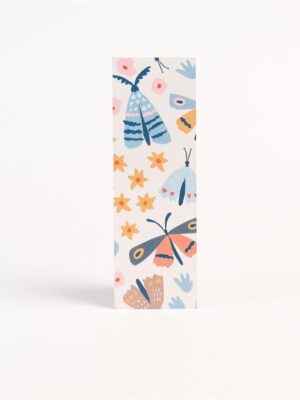 Folk Moth Paper Bookmark