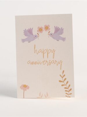 Love Birds Annivevrsary Greeting Card