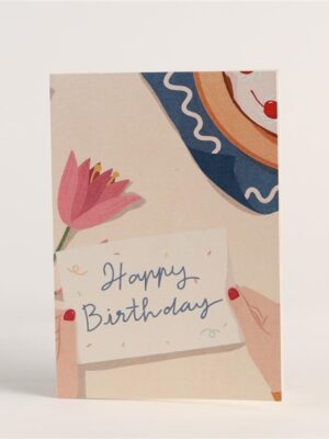 Happy Birthday graphic Greeting Card