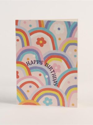 Happy Birthday Groovy Greeting Card