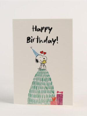 Happy Birthday Snoopy Greeting Card