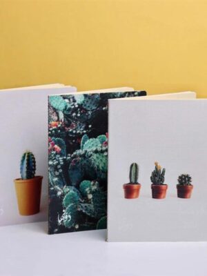 Holiday Cacti 3 Notebooks Dotted- Blank- Squared-15*20 cm