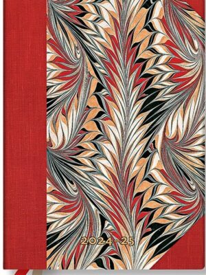 Rubedo (Cockerell Marbled Paper) Mini 12-month Horizontal Ha