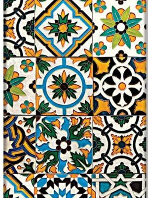 Porto (Portuguese Tiles) Slim 12-month Horizontal Hardback D