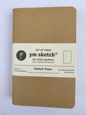 A6 Kraft Dotted Set of 3 Notebook Journal (1606)