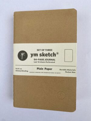 A6 Kraft Plain Set of 3 Notebook Journal (1607)