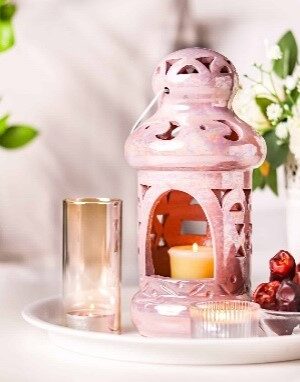 Rose Pottery Lantern