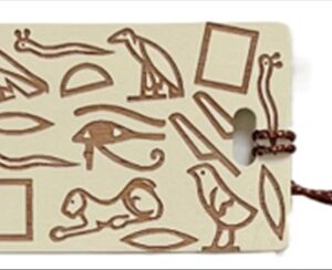 Hieroglyph Wooden Bookmark