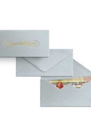 New Silver Congratulations Money Envelope