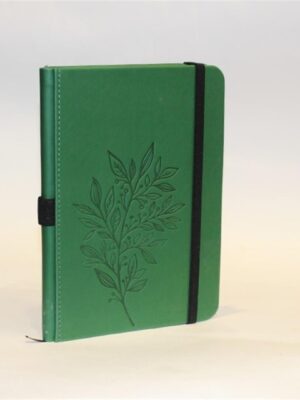 A5 Forest Green Undated Planner & Notebook- Lined