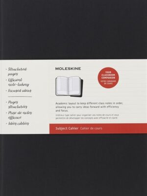 Cahier Journals Subject A4 Black Kraft Brown