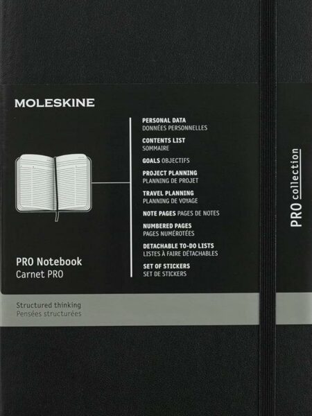 Pro Notebook Large Soft Black