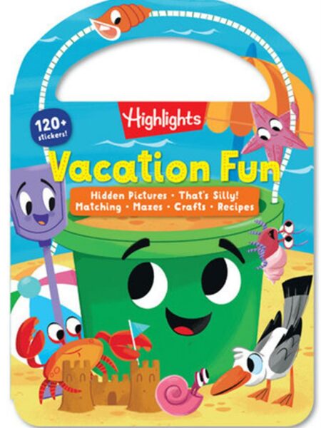 Vacation Fun: Kids Travel Activity Book for Ages 36 with Ove