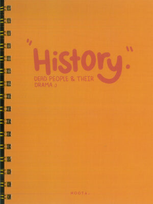 History A5 Hardcover Wired Notebook 100 Papers