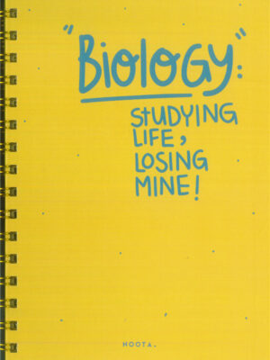 Bio Lost My Life A5 Hardcover Wired Notebook 100 Papers