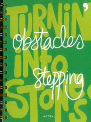 Turning Obstacles A5 Hardcover Wired Notebook 100 Papers