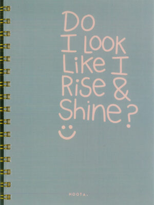 Rise And Shine A5 Hardcover Wired Notebook 100 Papers