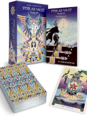 Stellar Vault Tarot (78-Card Deck & Guidebook)(Silver-Edged