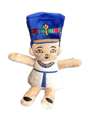 Queen Nefertiti Plush: A 47 cm. Eco-friendly soft doll, manu