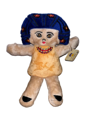 Hathor Plush: A 45 cm H. Eco-friendly soft doll, manufacture