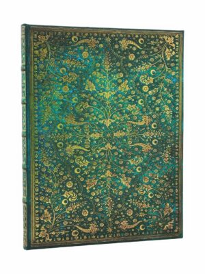 Emerald Flower Ultra Lined Hardcover Journal (Nature's Grace)(Elastic Band Closure)