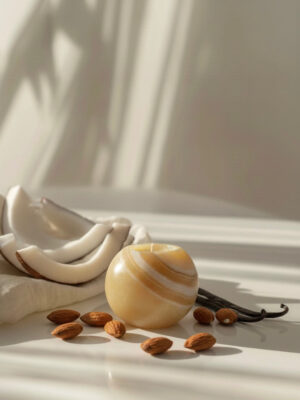 Big Coconut Crème Alabaster Candle