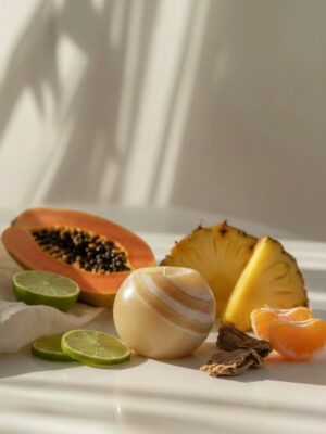 Big Papaya Exotique Alabaster Candle
