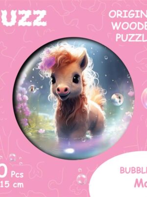 Bubblezz Mare, S-size, 20pcs Circular wooden puzzle