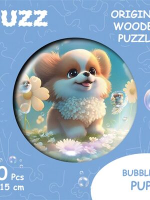 Bubblezz Puppy, S-size, 20pcs Circular wooden puzzle