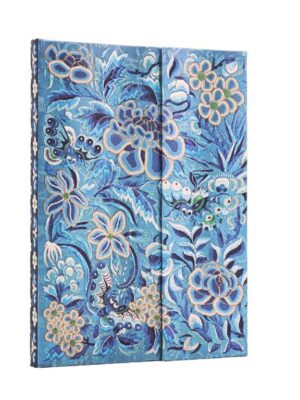 Blue Willow Midi Lined Hardcover Journal (Celebrate Hanfu)(Wrap Closure)