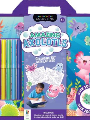 Kaleidoscope Colouring Kit: Amazing Axolotls