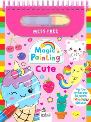 Magic Painting: Cute (Mess Free)(Use the Water Pen to Reveal Rainbow Pictures