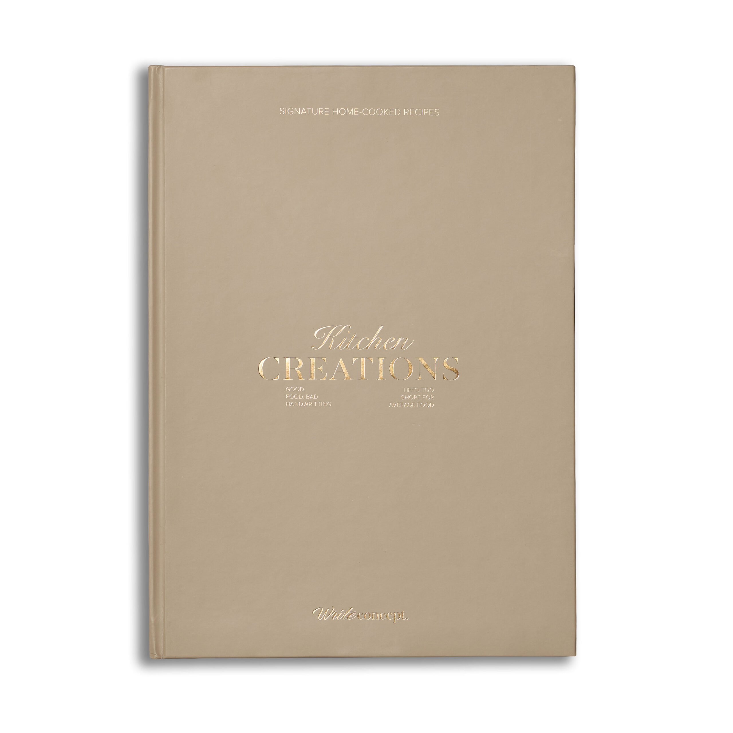 A4 Cream Cookbook Hardcover- 21cm(W) x 30cm(H)