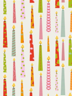 Birthday Candles Wrapping Paper 50x70 cm