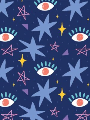 Stars and Eyes Wrapping Paper 50x70 cm