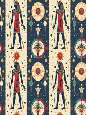 Celestial Pharoah Wrapping Paper 50x70 cm